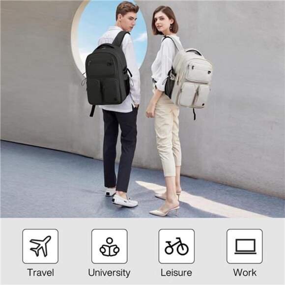 mixi Large Capacity Travel Laptop Backpack, Lightweight Durable College Bookbag main image 7
